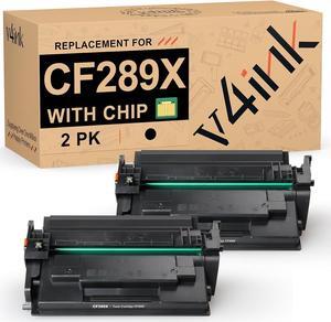 v4ink 89X Black High-Yield Toner Cartridge 2 Pack (Latest Upgraded Chip) Compatible Replacement   89X CF289X 89A CF289A use in HP M507n M507dn M507x M507dng MFP M528dn M528f M528c M528z Printer