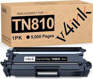 v4ink TN810BK TN810 Black Compatible Toner Cartridge Replacement for Brother TN810 TN-810 to use with MFC-L9670CDN MFC-EX670W MFC-L9610CDN MFC-L9630CDN HL-L9410CDN HL-L9470CDN 1-Pack Black