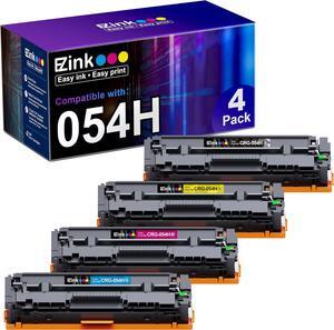 E-Z Ink Compatible Toner Cartridge Replacement   054 054H Toner Cartridge to use with Color ImageClass MF644Cdw LBP622Cdw MF642Cdw MF641Cdw MF641Cw Printer (Black Cyan Yellow Magenta, 4-Pack)