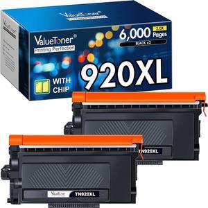TN920XL High Yield Black Toner TN920 TN920XXL TN920UXXL Replacement for Brother HL-L5210DN, HL-L5210DW, HL-L5210DWT, HL-L5215DW, HL-L6210DW, HL-L6210DWT, HL-L6310DW, MFC-L6810DW, MFC-L5915DW (2 Black)