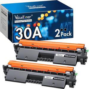 Valuetoner Compatible Toner Cartridge Replacement   30A Black Toner Cartridge 30X CF230A CF230X for Laserjet Pro MFP M203dw M227fdn M227fdw M203dn M203d M227sdn M227 M203 Printer(2 Pack, Black)