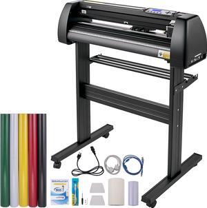 VEVOR 28-inch Cutting Machine for Vinyl, Features LCD Screen, Dual Adjustable Spring Rollers for Sign Crafting, Includes Signmaster for Creative Design & Cutting