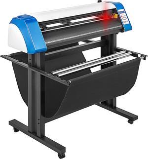 VEVOR Vinyl Cutter Machine, 34" Vinyl Cutter, Semi-Automatic DIY Vinyl Printer Cutter Machine, Manual Positioning Sign Cutting with Floor Stand Signmaster Software
