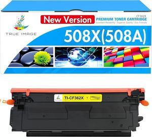 508X 508A CF362X CF362A M553: Toner Cartridges High Yield Compatible Replacement   508X 508A 508 CF362X CF362A Yellow New Version for Enterprise M553N M553X M553dn M577 Printer Ink (1-Pack)