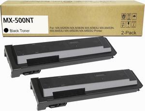 MX-500NT MX500NT Black Toner Cartridge Replacement for MX-M283N MX-M363N MX-M363U MX-M453N MX-M453U MX-M503N MX-M503U Printer(2-Pack)