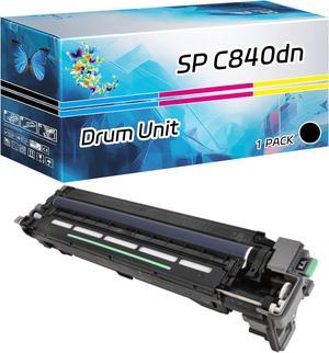 Compatible for Ricoh SP C840dn Drum Unit Work for Ricoh SP C840dn SP C842dn Printers, with Chip, High Yield 90000 Pages, High-Definition Printing (Black)