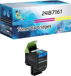Compatible for Lexmark 24B7161 24B7158 24B7159 24B7160 Toner Cartridges Work for Lexmark XC4240 Printers, with Chip, High Yield 10000 Pages, High-Definition Printing (Cyan)