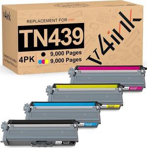 v4ink TN439 Compatible Toner Cartridge Replacement for Brother TN439 TN-439 Super High Yield to use with HL-L8360CDW HL-L8360CDWT HL-L9310CDW HL-L9310CDWTT MFC-L8900CDW MFC-L9570CDW 4-Pack Color