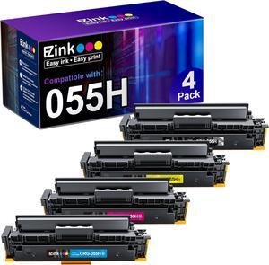 E-Z Ink Compatible Toner Cartridge Replacement   055 055H High Capacity Toner Cartridge   Color ImageCLASS MF743Cdw MF741Cdw MF746Cdw MF743 Printer (Black Cyan Magenta Yellow, 4-Pack)
