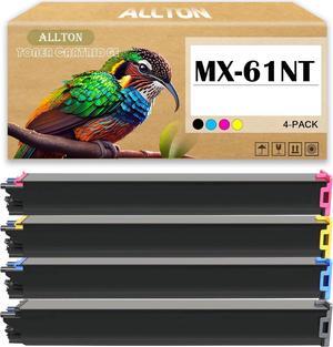 MX-61NT MX61NT Toner Cartridge MX-61NT-BA MX-61NT-CA MX61NT-MA MX-61NT-YA Replacement forsharp MX-2651 MX-3051 MX-3061 MX-3071 MX-3551 MX-3561 MX-3571 MX-4051 MX-4061 Printers(4-Pack)
