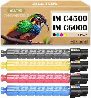 IM C4500 IM C6000 Toner Cartridge Compatible for 842279 842280 842281 842282 Toner Replacement for Savin Lanier IMC4500 IMC6000 IM C4500 IM C6000 Printer(4-Pack)