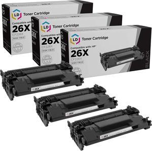 LD Products Compatible Replacement   26X Toner Cartridge CF226X 26A CF226A for Pro M402d M402dn M402dne M402dw M402n MFP M426fdw M426fdn MFP M426dw (High Yield Black, 3-Pack)
