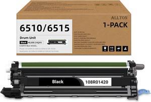 6510 6515 Black Drum Unit Black 108R01420 Remanfactured Imaging Unit Compatible for Phaser 6510 WorkCentre 6515 Printers(1-Pack)