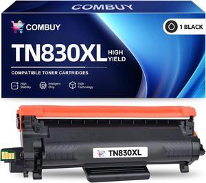 TN830XL TN830 Toner High Yield Replacement for Brother TN830XL TN830 Toner for Brother HL-L2460DW DCP-L2640dw HL-L2405w HL-L2400D HL-L2480DW MFC-L2820DW Printer (1 Black) Print up to 3,000 Pages