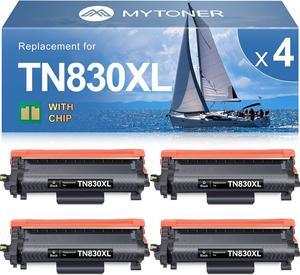MYTONER TN830XL Toner Cartridge for Brother Printer Replacement for Brother TN830 XL TN-830 TN830XL for DCP-L2640DW HL-L2460DW HL-L2405W HL-L2400D L2465DW HL-L2480DW MFC-L2820DW XL MFC-L2820DW, 4Pack
