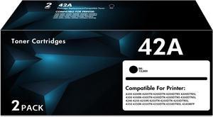 42A Toner Cartridges | Compatible Replacement for Q5942A 42X Q5942X Q1338A for 4240 4250 4350 Series 4250N 4350N 4250TN 4200TN 4300TN 4300DTN 4250DTN 4350DTN 4350TN Printer Ink (Black, 1-Pack)