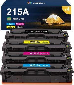 215A Toner Cartridge 4-Pack with Chip Compatible Replacement   215A Toner Cartridge W2310A for Color Laser Pro MFP M182nw M155 M182 M183 M183fw Printer,Black Cyan Magenta Yellow