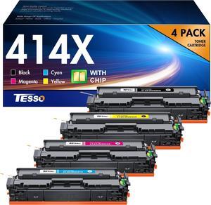 414X Toner Cartridges 4 Pack-Replacement   414A Toner Cartridges 4 Pack 414X Toner Cartridges 4 Pack High Yeild to Work with HP Color Laserjet Pro MFP M479fdw M479fdn M479dw M454dw M454dn Pinter