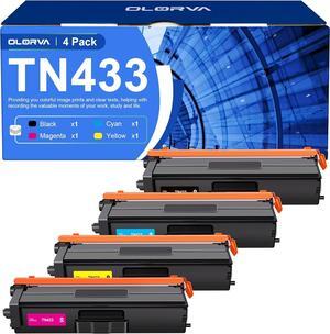 TN433 Toner Cartridge Set Replacement for Brother TN436 TN431 4-Color Toner Cartridge Set Works for Brother MFC-L8900CDW HL-L8360CDW HL-L8260CDW MFC-L8690CDW Printer, 4 Pack TN 433