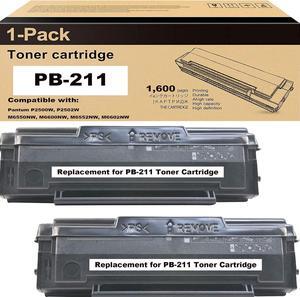 Generic Replacement for PB-211 PB-211 EV Toner for M6550 M6550N M6550W M6552NW M6600 M6600N M6600W P2207 P2500 P2500NW P2500W P2502w Printer(Black 2-Pack)(NOT OEM)(Package May Vary)