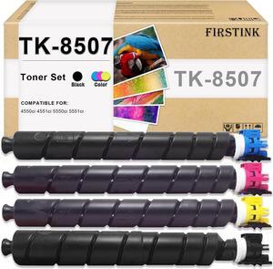 High Yield TK8507 Toner Cartridges TK-8507 Toner Cartridge Set Compatible for Kyocera TASKalfa 4550ci TASKalfa 4551ci TASKalfa 5550ci TASKalfa 5551ci Printer