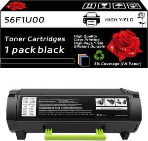 Compatible for Lexmark 56F1U00 Toner Cartridges Work for Lexmark MS521dn MS621dn MS622de Printers, with Chip, High Yield 26000 Pages, Clear Printing (Black)