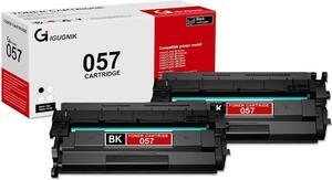 2 Pack 057 3009C001 Black Toner Cartridge 3,400 Pages Compatible 057 with chip Replacement   057   ImageCLASS MF445dw MF445dwbn MF448dw MF449dw LBP226dw LBP227dw LBP228dw Printer