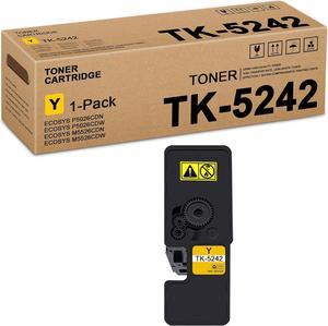 TK5242 TK-5242 Toner Cartridge (1-Pack, Yellow) - Lovn TK-5242Y Yellow Toner Cartridge (Up to 3,500 Pages) Replacement for Kyocera ECOSYS P5026cdn P5026cdw M5526cdn M5526cdw Printer 1T02R7AUS0
