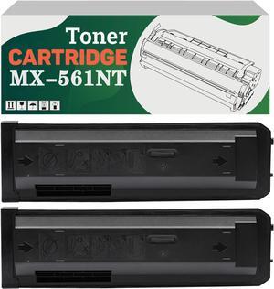 Compatible MX-561NT MX561NT High-Capacity Toner Cartridge, Works for Sharp MX-M2630 MX-M2651 MX-M3050 MX-M3051 MX-M3070 MX-M3071 MX-M3550 MX-M3551 Printers (2 Pack)