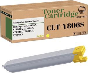 CLT-806S Compatible Toner Cartridge Replacement for Samsung CLT-K806S CLT-C806S CLT-M806S CLT-Y806S for Multixpress X7400Gx X7400lx X7500Gx X7600Gx Printers (1-Pack Yellow)