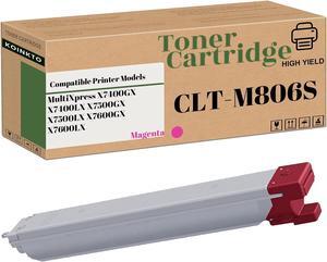 CLT-806S Compatible Toner Cartridge Replacement for Samsung CLT-K806S CLT-C806S CLT-M806S CLT-Y806S for Multixpress X7400Gx X7400lx X7500Gx X7600Gx Printers (1-Pack Magenta)