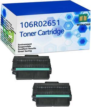 Compatible WC3325 106R02651 Toner Cartridge Replacement for Xerox WorKCentre 3315 3325 3325DN 3325DNI Printers,11000 Pages,Black-2 Pack