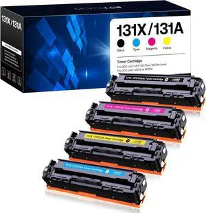 Ennovor 131X 131A Compatible Toner Cartridge 4-Pack, Replacement for HP 131X Toner