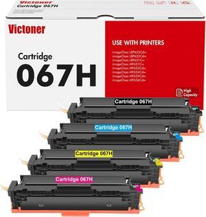 067 067H Toner Cartridge Set MF656Cdw Compatible Replacement   067H 067   imageCLASS MF654Cdw LBP632CDW MF653Cdw LBP633CDW MF651CW LBP631CW Printer Ink High Yield (4 Pack)