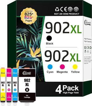 902XL Ink Cartridges   Printers Replacement   902XL Ink Cartridges Combo Pack   Officejet Pro 6978 Ink Cartridges Work for 6968 6958 6970 Printer, HP902xl/902 Combo Pack 4 Pack