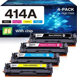 Kogain 414A Toner Cartridges Compatible   414A 414X Work with HP Color Laserjet Pro M479fdn M479fdw M479fnw M454dn M454dw M479dw Color Laserjet Enterprise M455dn MFP M480f (BCMY, 4 Pack)