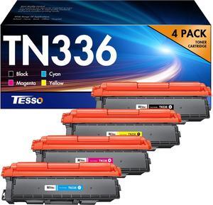 TN336 Toner cartridges Replacement for Brother TN 331 Toner Cartridges Brother TN-336 High Yield Toner Cartridges Compatible with Brother HL-L8350CDW MFC-L8850CDW Toner MFC-L8600CDW, tn336bk, 4 Pack