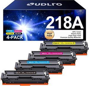 218A 218X Toner Cartridge 4 Pack - 3301FDW Toner Replacement   218A HP 218X Color Pro MFP 3301FDW 3301CDW 3201DW 3301SDW, 3201 3301 Series, W2180A W2180X W2181A W2182A W2183A, NO CHIP