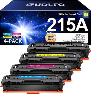 215A Toner Cartridges 4 Pack Replacement   215A HP215A to Use with HP 215A Color Laserjet Pro MFP M182nw M183fw M182 M182n M183fdw M155dw M155nw Series Printer, with CHIP