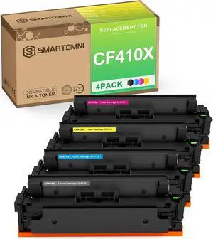 CF410X Compatible Toner Cartridges Replacement   410A 410X CF411X CF412X CF413X use   Color Pro M477fdw M477fnw M452nw M477fdn M452dw M452dn 4 Packs K C M Y