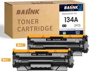 134A Toner Cartridges 2 Black (with Chip) Replacement for 134A W1340A 134X W1340X Compatible for HP M209dw MFP M234dw M234sdn M234sdw Printer (2 Black )
