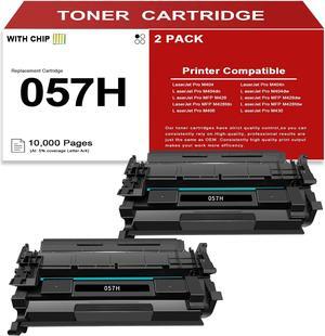057H 057 Black Toner Cartridge Replacement   057H High Yield Toner Cartridge   imageCLASS MF445dw 448dw 449dw LBP226dw 227dw 223dw 228X Satera LBP 221 224 Series Printer 2 Pack