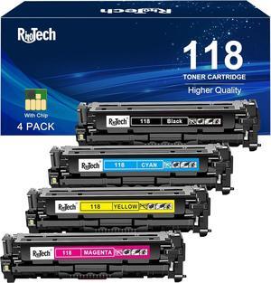 118 Toner Cartridge Black Cyan Magenta Yellow - High-Yield Remanufactured Replacement   118 CRG118 for Color Imageclass MF8580Cdw MF8380Cdw MF8350Cdn MF726Cdw LBP622Cdw MF641Cw MF644,4 Pack