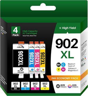 902XL Ink Cartridges for HP Printers Compatible for HP 902XL Ink Cartridges Combo Pack HP 902 902XL Officejet Pro 6978 Ink Cartridges Use with Officejet Pro 6968 6970 6978 OfficeJet 6962 6958 4 Pack
