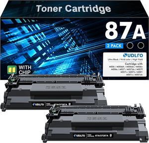 87A CF287A Toner Cartridge - Replacement for HP 87A Toner Cartridge Black for HP Laserjet Enterprise M506 M506dn M506n M506x M501n M501dn M527f M527dn M527z Printer (Black, 2-Pack)