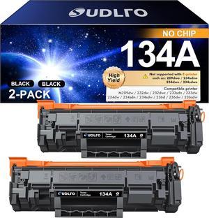 134A Toner Cartridge - (No Chip) Replacement for HP 134A Black Toner Cartridge W1340A 134X W1340X for HP Laserjet Pro M209dw 232dw 232dwc 233sdn 233dw 234dw 234sdw 236dw 236sdw Series Printer, 2 Packs