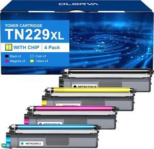TN229XL TN229 Toner Compatible for Brother TN229 Toner Cartridges Works for Brother MFC-L3780CDW HL-L3280CDW HL-L3220CDW MFC-L3720CDW , TN229XL 4 Pack