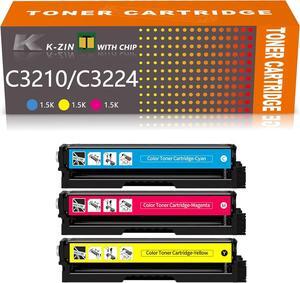 C3224 C3326 Toner Cartridge(1500 Pages,with Chip) Compatible with Lexmark C3210C0 C3210M0 C3210Y0 Toner Work for C3224 MC3426 MC3326 C3326 C3426 MC3224 Printer (Cyan Magent Yellow)