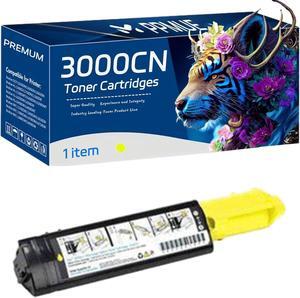 3000CN Toner Cartridges Replacement Compatible for Dell 3100cn 3010cn 3000cn Printers, High Yield 5000 Pages, Bright Lifelike Colors (1 Pack Yellow)