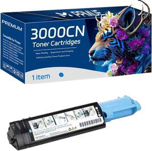 3000CN Toner Cartridges Replacement Compatible for Dell 3100cn 3010cn 3000cn Printers, High Yield 5000 Pages, Bright Lifelike Colors (1 Pack Cyan)